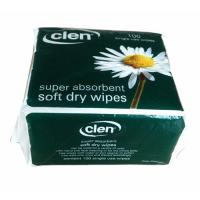 Super absorbent soft dry wipes