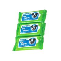 Pocket pet wipes deodorizing pet wipes